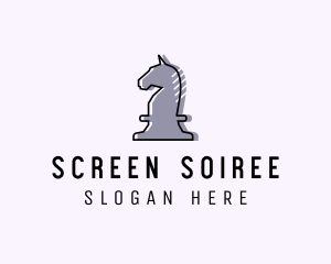 Chess Piece Horse Knight logo design