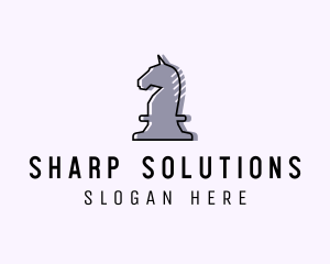 Chess Piece Horse Knight logo design