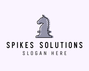 Chess Piece Horse Knight logo design