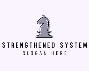 Chess Piece Horse Knight logo design