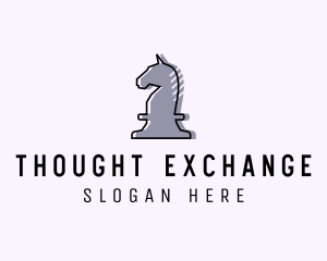 Chess Piece Horse Knight logo design