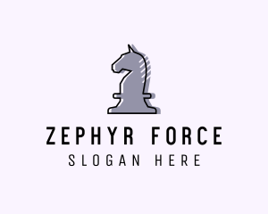 Chess Piece Horse Knight logo design