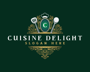 Elegant Restaurant Cuisine logo design