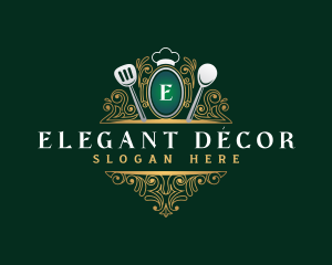 Elegant Restaurant Cuisine logo design