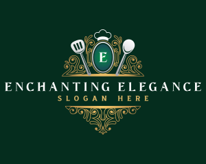 Elegant Restaurant Cuisine logo design