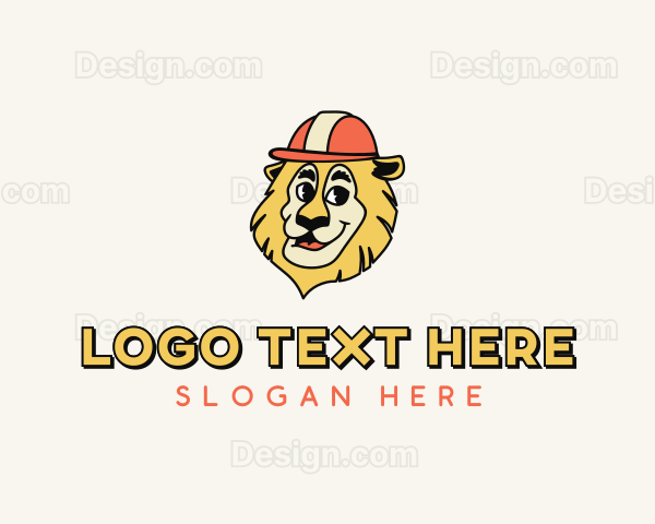 Construction Builder Lion Logo