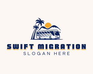 Bus Shuttle Transportation Logo