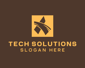 Digital Tech Letter X logo