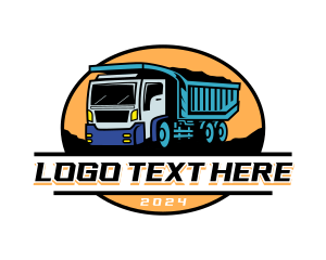 Dump Truck Transportation logo