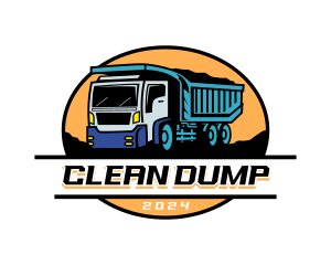 Dump Truck Transportation logo design