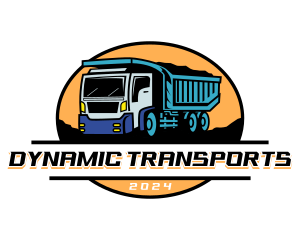 Dump Truck Transportation logo design