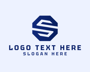 Geometric Business Letter S logo