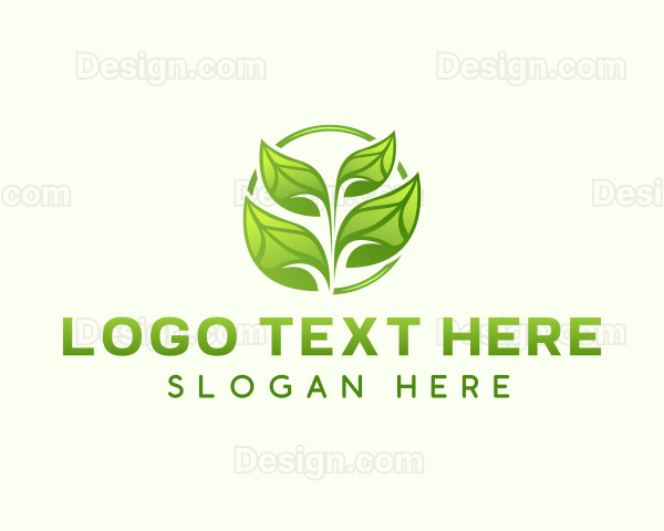 Natural Gardening Leaf Logo