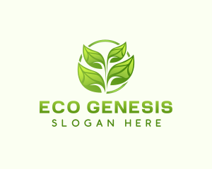 Natural Gardening Leaf logo design