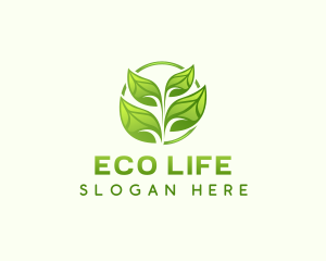 Natural Gardening Leaf logo design