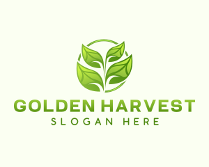 Natural Gardening Leaf logo design