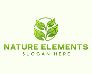 Natural Gardening Leaf logo design