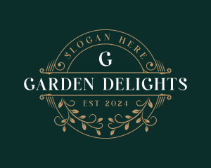 Luxury Floral Garden logo design