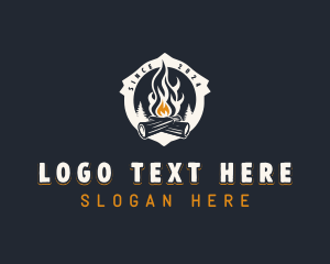 Firewood Camping Bonfire logo