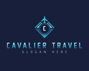 Travel Airplane Navigation logo design