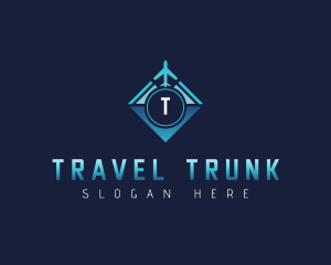 Travel Airplane Navigation logo design