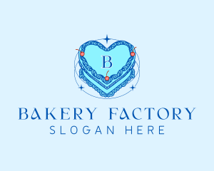 Heart Cake Bakery logo design