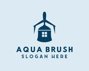 Brush House Renovation logo design