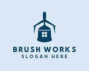 Brush House Renovation logo design