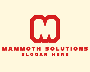 Simple Letter M Company logo design