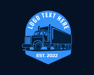 Blue Truck Silhouette logo