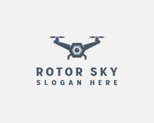 Drone Quadcopter Videography logo design