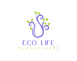 Droplet Eco Fresh logo design