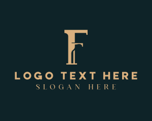 Minimalist Law Firm Letter F logo