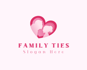 Heart Family Parenting logo design