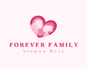 Heart Family Parenting logo design