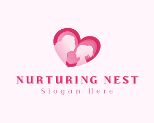 Heart Family Parenting logo design