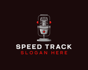 Podcast Audio Recording Logo
