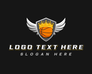 Basketball Crown Wings logo