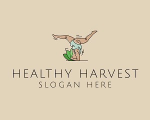 Healthy Woman Yoga  logo design