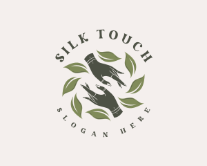 Skincare Leaf Hand logo