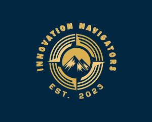 Mountain Navigator Compass logo design