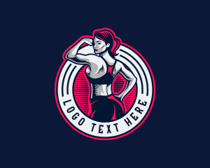 Fitness Woman Trainer logo