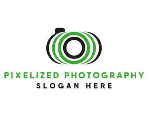 Camera Lens Focus logo design