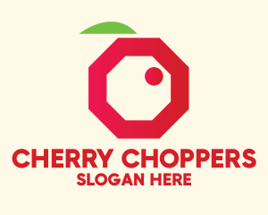 Modern Octagon Berry  logo design