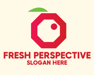 Modern Octagon Berry  logo