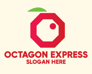 Modern Octagon Berry  logo design