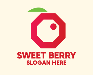 Modern Octagon Berry  logo design