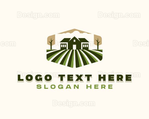 Landscaping Backyard Lawn Logo