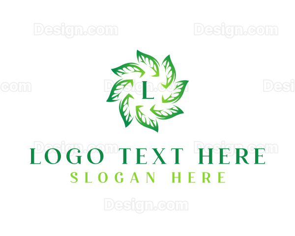 Eco Nature Leaves Logo