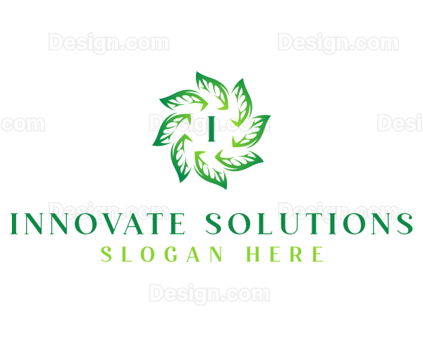 Eco Nature Leaves Logo